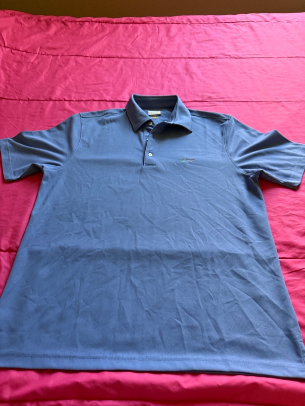Greg Norman Collection Men's Slate Blue Polo